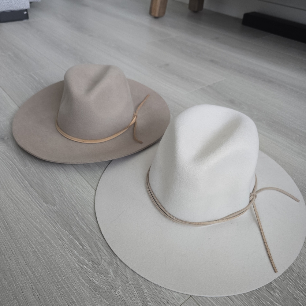 Phenix Beige and Cream Women's Fedora Hats